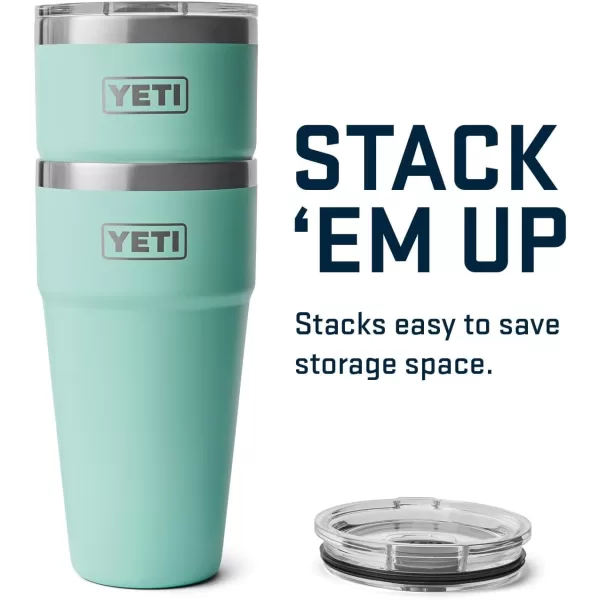 YETI Rambler 30 oz Stackable Tumbler, Stainless Steel, Vacuum Insulated with MagSlider Lid, King Crab