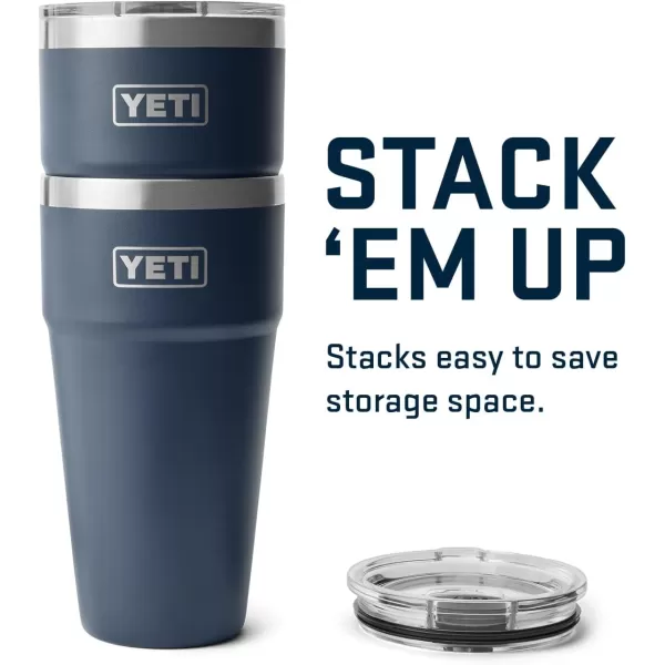 YETI Rambler 30 oz Stackable Tumbler, Stainless Steel, Vacuum Insulated with MagSlider Lid, King Crab