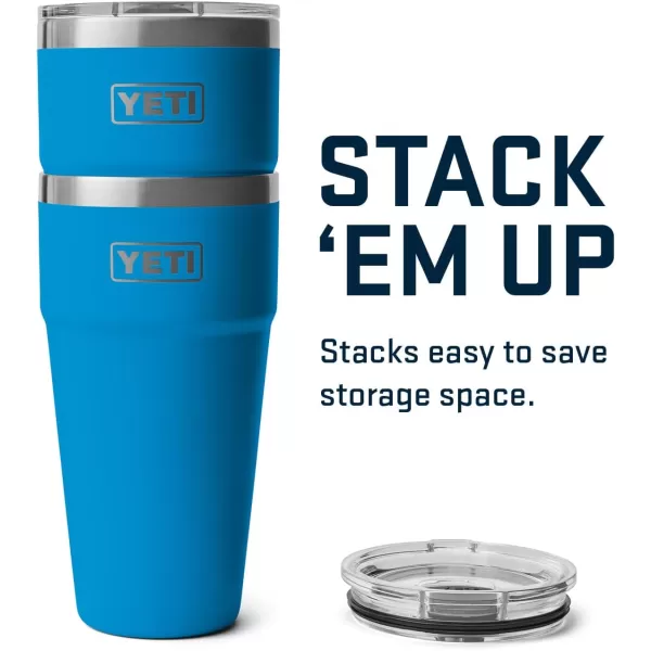 YETI Rambler 30 oz Stackable Tumbler, Stainless Steel, Vacuum Insulated with MagSlider Lid, King Crab