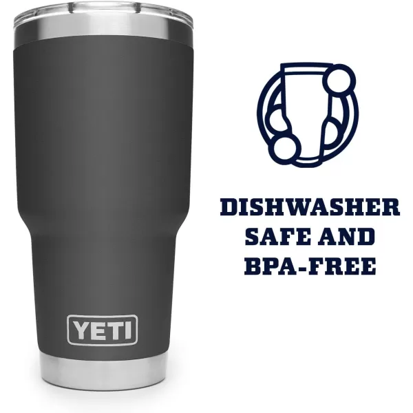 YETI Rambler 30 oz Stainless Steel Vacuum Insulated Tumbler w/MagSlider Lid