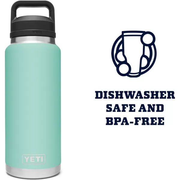 YETI Rambler 36 oz Bottle, Vacuum Insulated, Stainless Steel with Chug Cap, Rescue Red