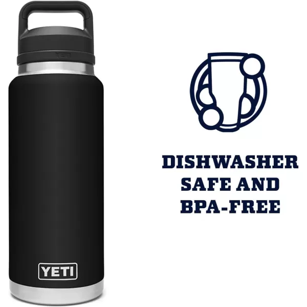 YETI Rambler 36 oz Bottle, Vacuum Insulated, Stainless Steel with Chug Cap, Rescue Red