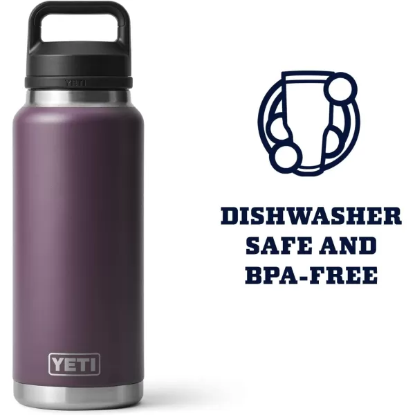 YETI Rambler 36 oz Bottle, Vacuum Insulated, Stainless Steel with Chug Cap, Rescue Red