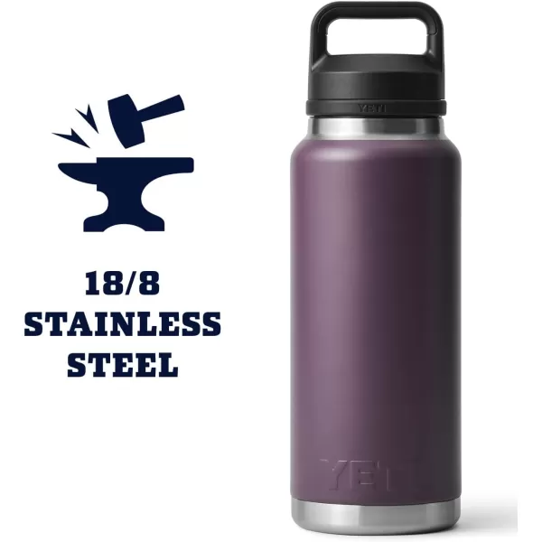 YETI Rambler 36 oz Bottle, Vacuum Insulated, Stainless Steel with Chug Cap, Rescue Red