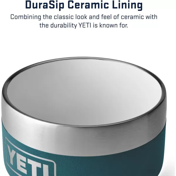 YETI Rambler 4 oz Stackable Cup, Stainless Steel, Vacuum Insulated Espresso/Coffee Cup, 2 Pack, White