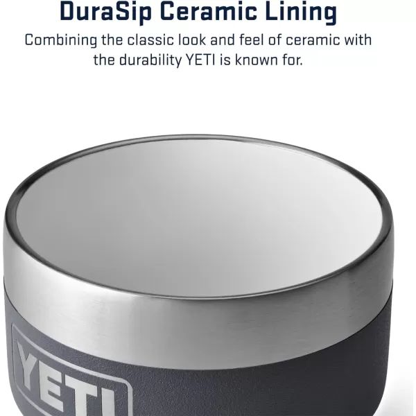 YETI Rambler 4 oz Stackable Cup, Stainless Steel, Vacuum Insulated Espresso/Coffee Cup, 2 Pack, White