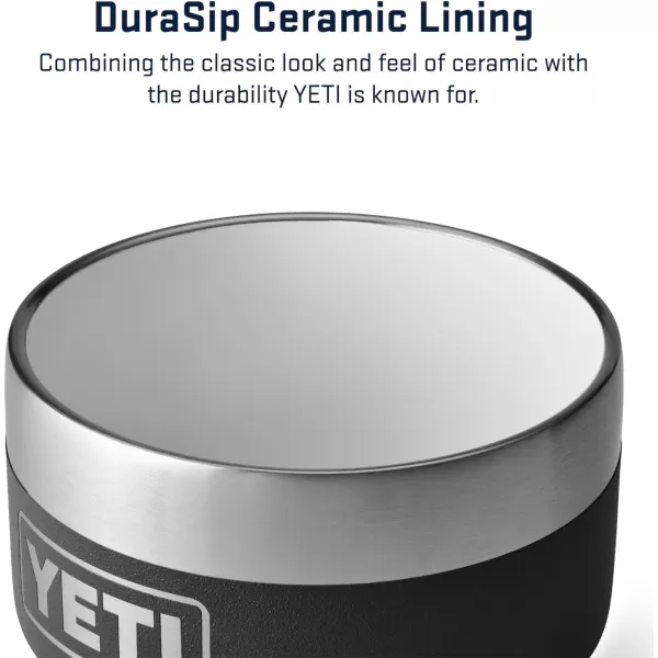 YETI Rambler 4 oz Stackable Cup, Stainless Steel, Vacuum Insulated Espresso/Coffee Cup, 2 Pack, White