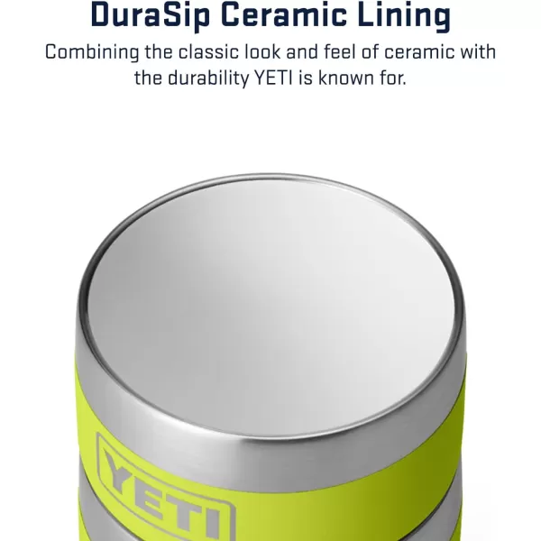YETI Rambler 4 oz Stackable Cup, Stainless Steel, Vacuum Insulated Espresso/Coffee Cup, 2 Pack, White