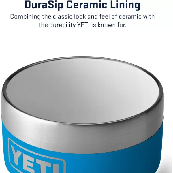 YETI Rambler 4 oz Stackable Cup, Stainless Steel, Vacuum Insulated Espresso/Coffee Cup, 2 Pack, White