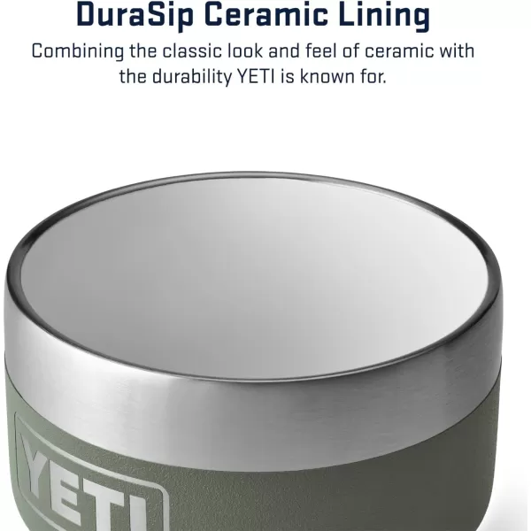 YETI Rambler 4 oz Stackable Cup, Stainless Steel, Vacuum Insulated Espresso/Coffee Cup, 2 Pack, White