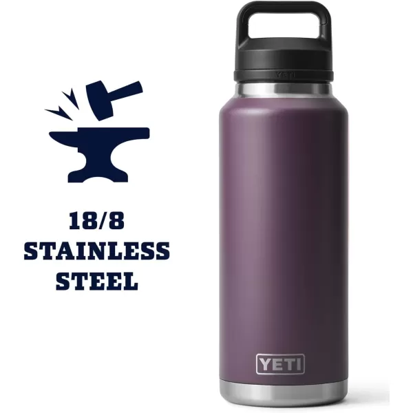 YETI Rambler 46 oz Bottle, Vacuum Insulated, Stainless Steel with Chug Cap, Rescue Red