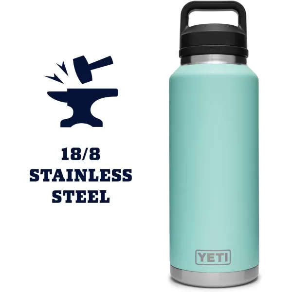 YETI Rambler 46 oz Bottle, Vacuum Insulated, Stainless Steel with Chug Cap, Rescue Red