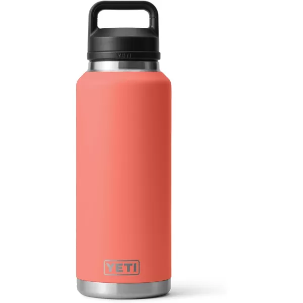 YETI Rambler 46 oz Bottle, Vacuum Insulated, Stainless Steel with Chug Cap, Rescue Red