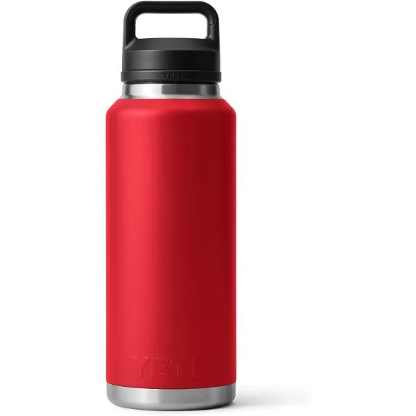 YETI Rambler 46 oz Bottle, Vacuum Insulated, Stainless Steel with Chug Cap, Rescue Red