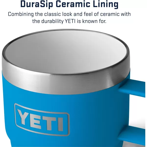 YETI Rambler 6 oz Stackable Mug, Stainless Steel, Vacuum Insulated Espresso/Coffee Mug, 2 Pack, Charcoal