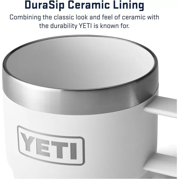 YETI Rambler 6 oz Stackable Mug, Stainless Steel, Vacuum Insulated Espresso/Coffee Mug, 2 Pack, Charcoal
