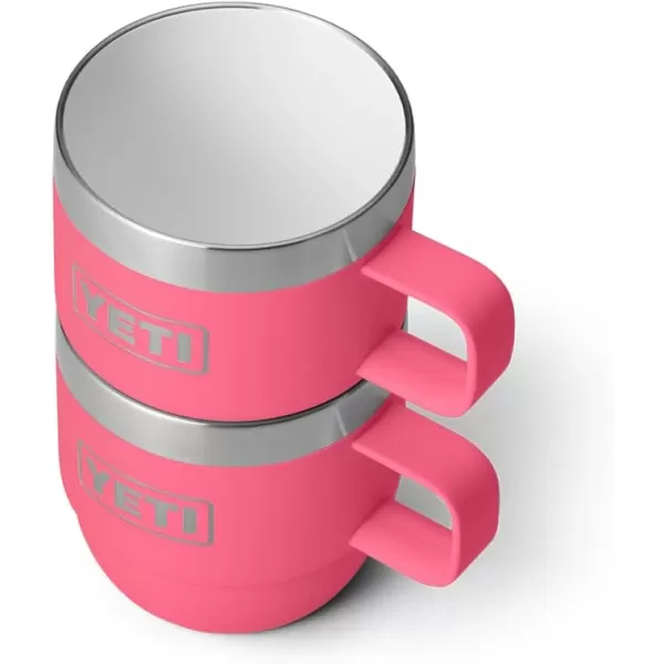 YETI Rambler 6 oz Stackable Mug, Stainless Steel, Vacuum Insulated Espresso/Coffee Mug, 2 Pack, Charcoal