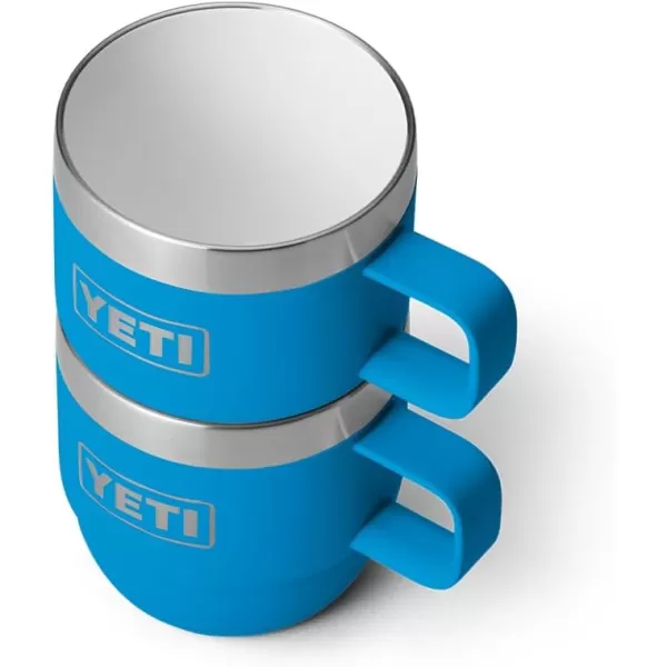YETI Rambler 6 oz Stackable Mug, Stainless Steel, Vacuum Insulated Espresso/Coffee Mug, 2 Pack, Charcoal