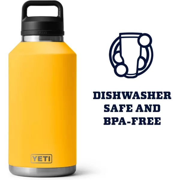 YETI Rambler 64 oz Bottle, Vacuum Insulated, Stainless Steel with Chug Cap, Black