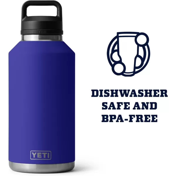 YETI Rambler 64 oz Bottle, Vacuum Insulated, Stainless Steel with Chug Cap, Black