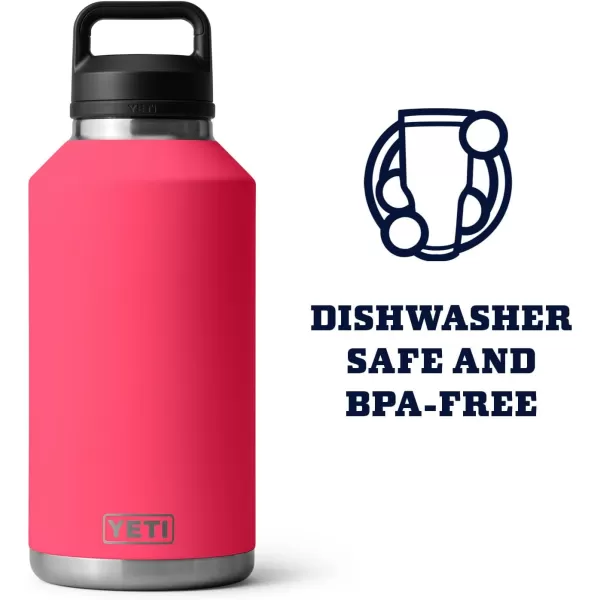 YETI Rambler 64 oz Bottle, Vacuum Insulated, Stainless Steel with Chug Cap, Black