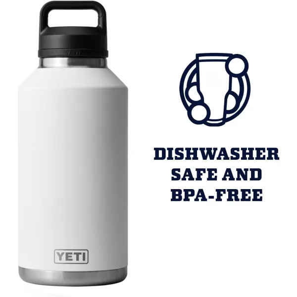 YETI Rambler 64 oz Bottle, Vacuum Insulated, Stainless Steel with Chug Cap, Black