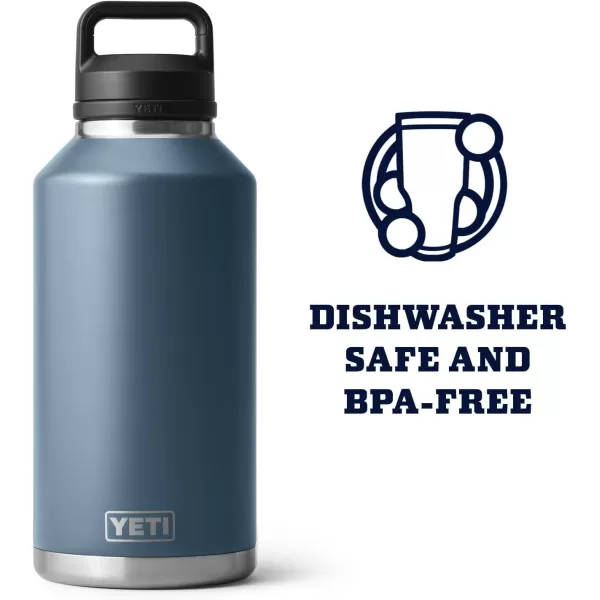 YETI Rambler 64 oz Bottle, Vacuum Insulated, Stainless Steel with Chug Cap, Black