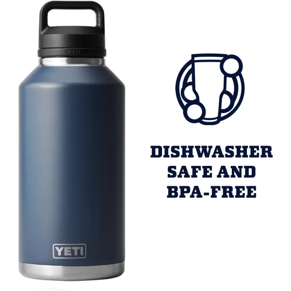 YETI Rambler 64 oz Bottle, Vacuum Insulated, Stainless Steel with Chug Cap, Black