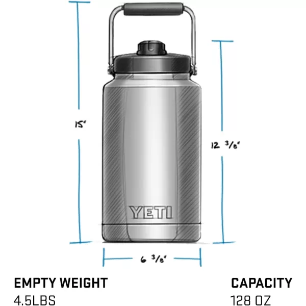 YETI Rambler Gallon Jug, Vacuum Insulated, Stainless Steel with MagCap, King Crab