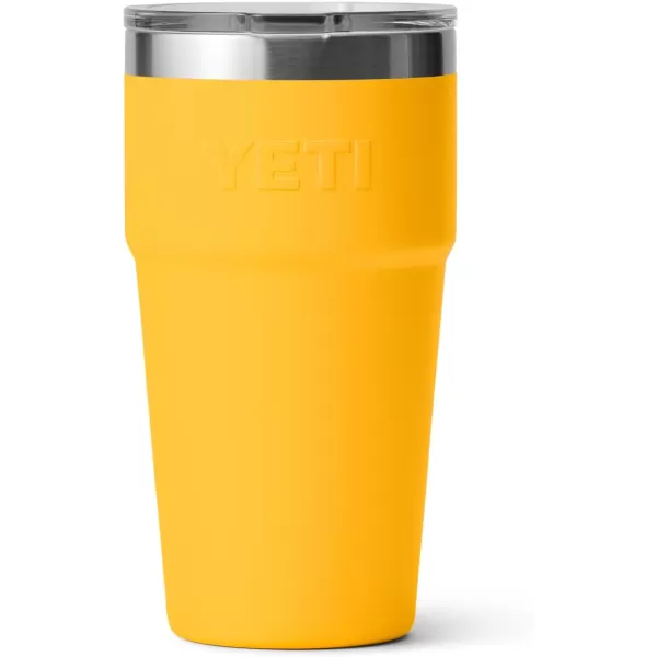 YETI Rambler Stackable Pint, Vacuum Insulated, Stainless Steel with MagSlider Lid, Black