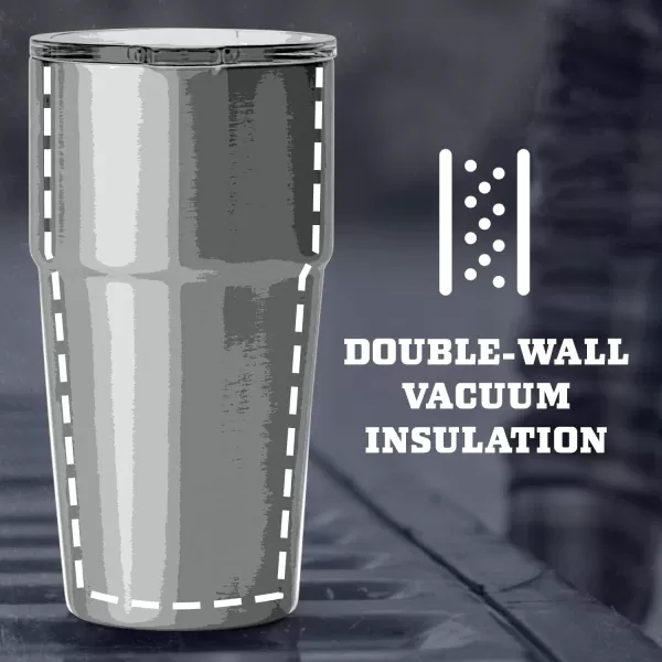 YETI Rambler Stackable Pint, Vacuum Insulated, Stainless Steel with MagSlider Lid, Black