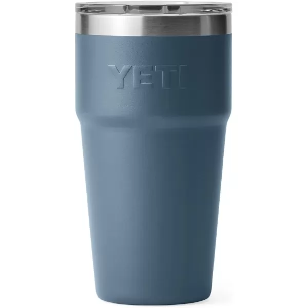 YETI Rambler Stackable Pint, Vacuum Insulated, Stainless Steel with MagSlider Lid, Black