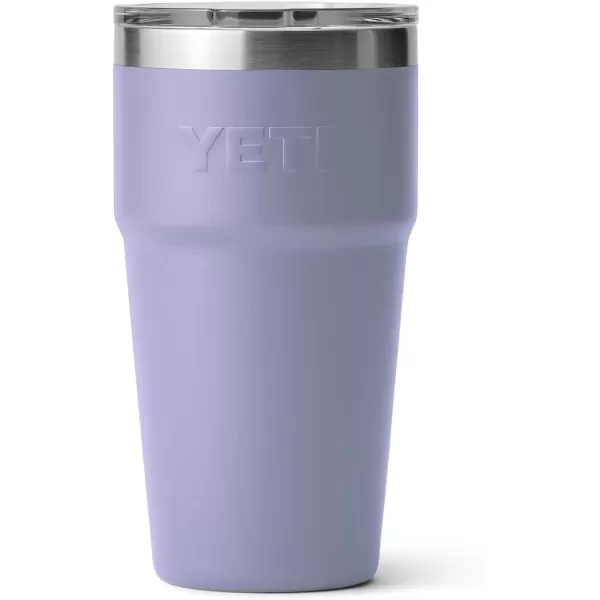 YETI Rambler Stackable Pint, Vacuum Insulated, Stainless Steel with MagSlider Lid, Black