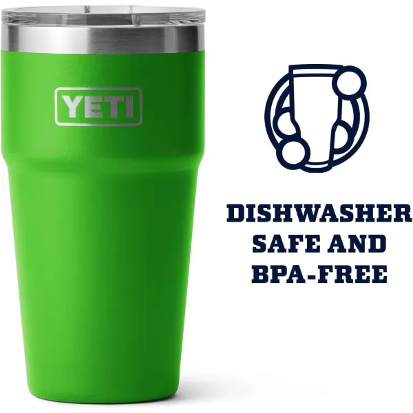 YETI Rambler Stackable Pint, Vacuum Insulated, Stainless Steel with MagSlider Lid, Black