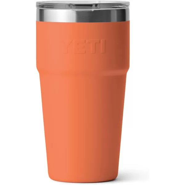 YETI Rambler Stackable Pint, Vacuum Insulated, Stainless Steel with MagSlider Lid, Black
