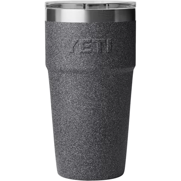 YETI Rambler Stackable Pint, Vacuum Insulated, Stainless Steel with MagSlider Lid, Black
