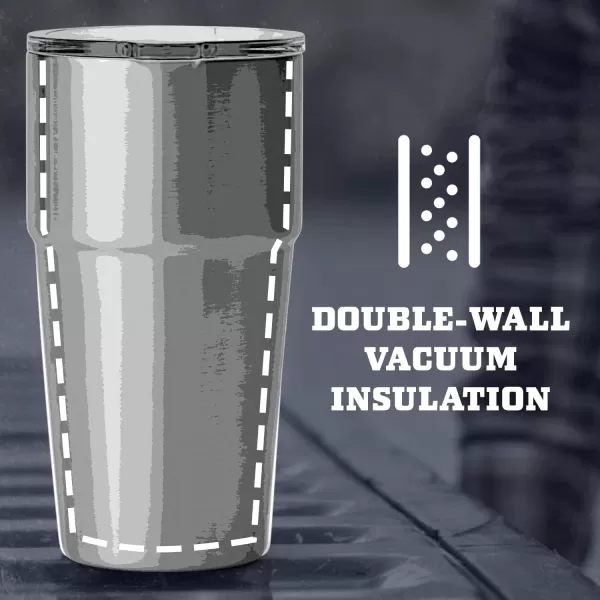 YETI Rambler Stackable Pint, Vacuum Insulated, Stainless Steel with MagSlider Lid, Black
