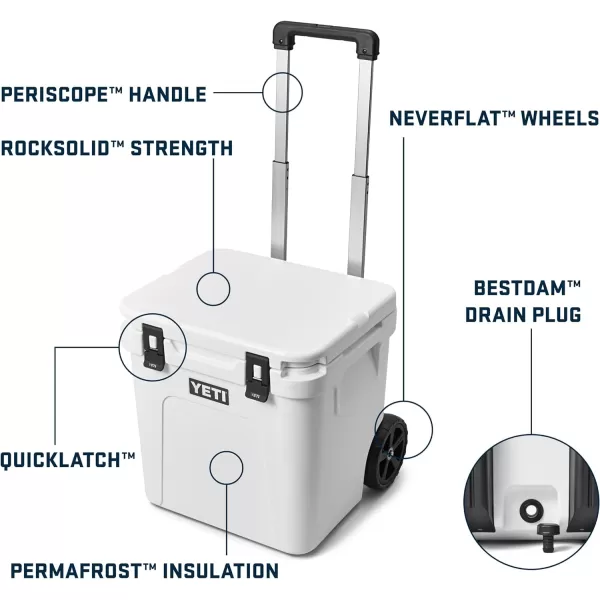YETI Roadie 48 Wheeled Cooler with Retractable Periscope Handle