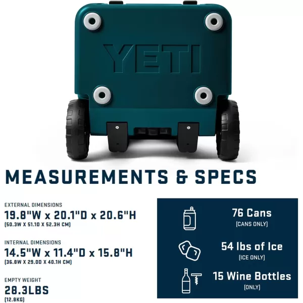 YETI Roadie 48 Wheeled Cooler with Retractable Periscope Handle
