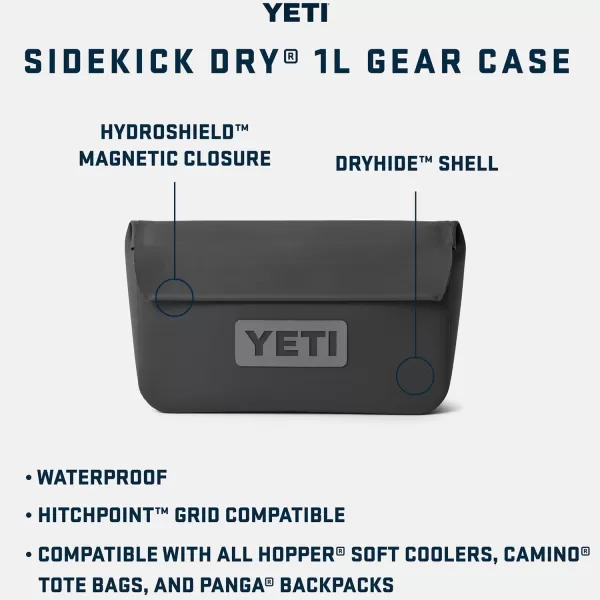 YETI Sidekick Dry 3L Gear Case, Charcoal