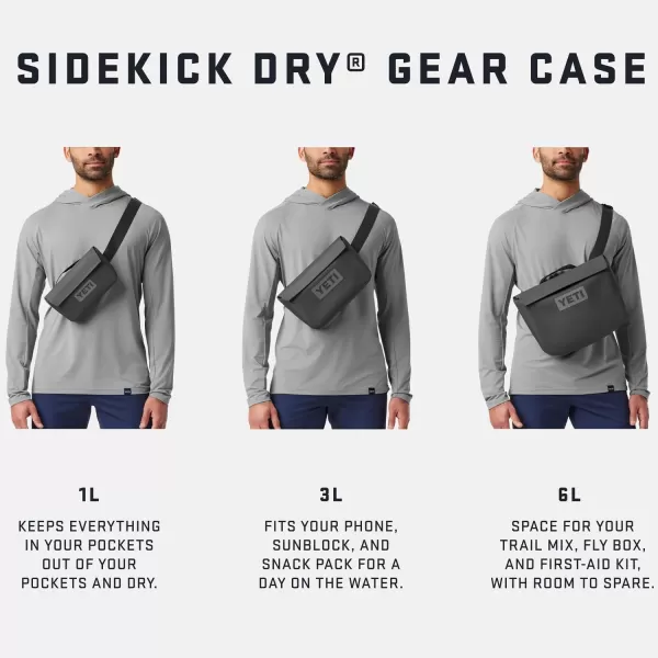 YETI Sidekick Dry 3L Gear Case, Charcoal