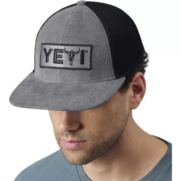 YETI Steer Badge Corduroy Flat Brim Hat