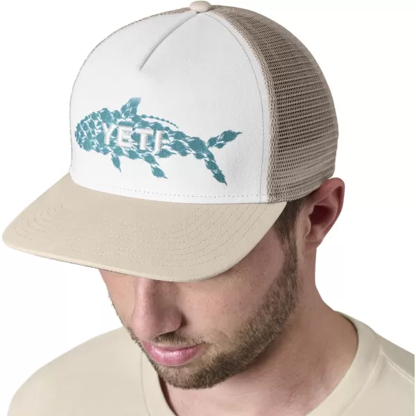 YETI Tarpon Flies Badge Mid Pro Trucker Hat