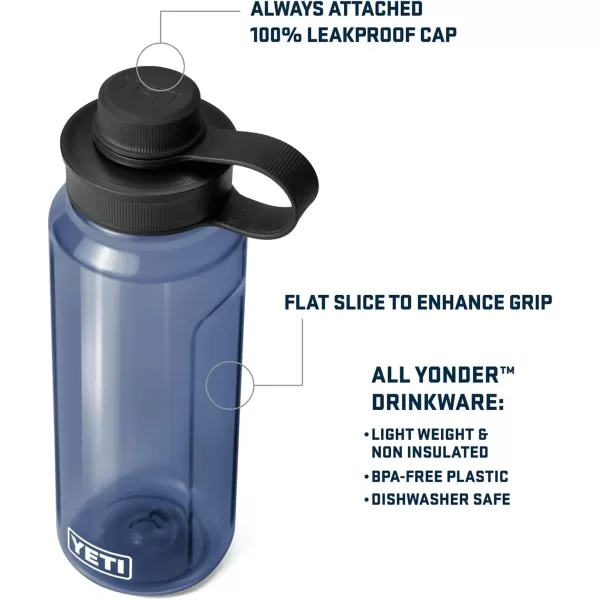 YETI Yonder 1.5L/50 oz Water Bottle with Yonder Tether Cap, Power Pink