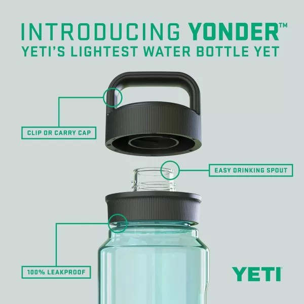 YETI Yonder 750 ml/25 oz Water Bottle with Yonder Chug Cap, Power Pink