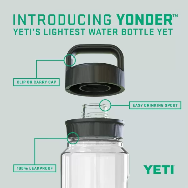 YETI Yonder 750 ml/25 oz Water Bottle with Yonder Chug Cap, Power Pink
