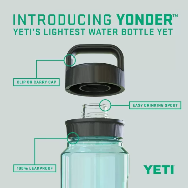 YETI Yonder 750 ml/25 oz Water Bottle with Yonder Chug Cap, Power Pink