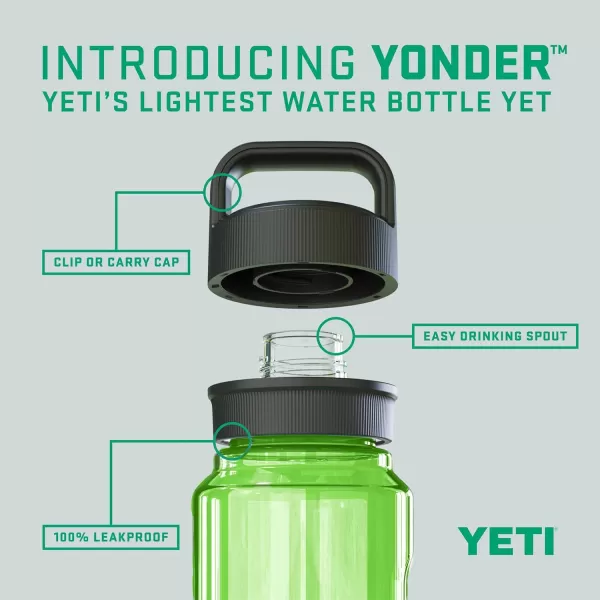 YETI Yonder 750 ml/25 oz Water Bottle with Yonder Chug Cap, Power Pink
