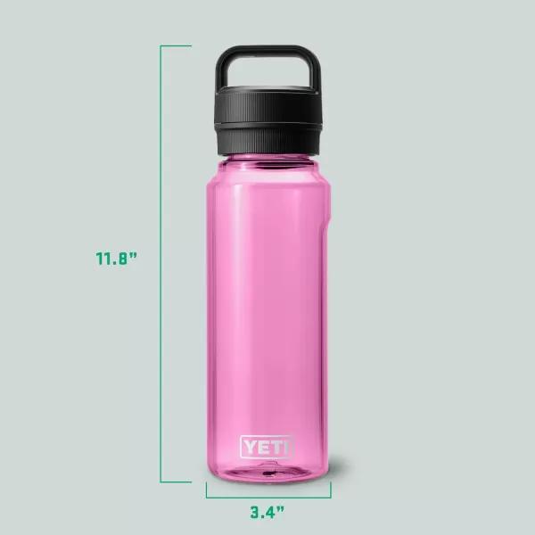 YETI Yonder 750 ml/25 oz Water Bottle with Yonder Chug Cap, Power Pink
