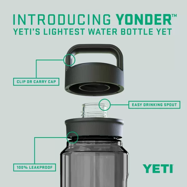 YETI Yonder 750 ml/25 oz Water Bottle with Yonder Chug Cap, Power Pink